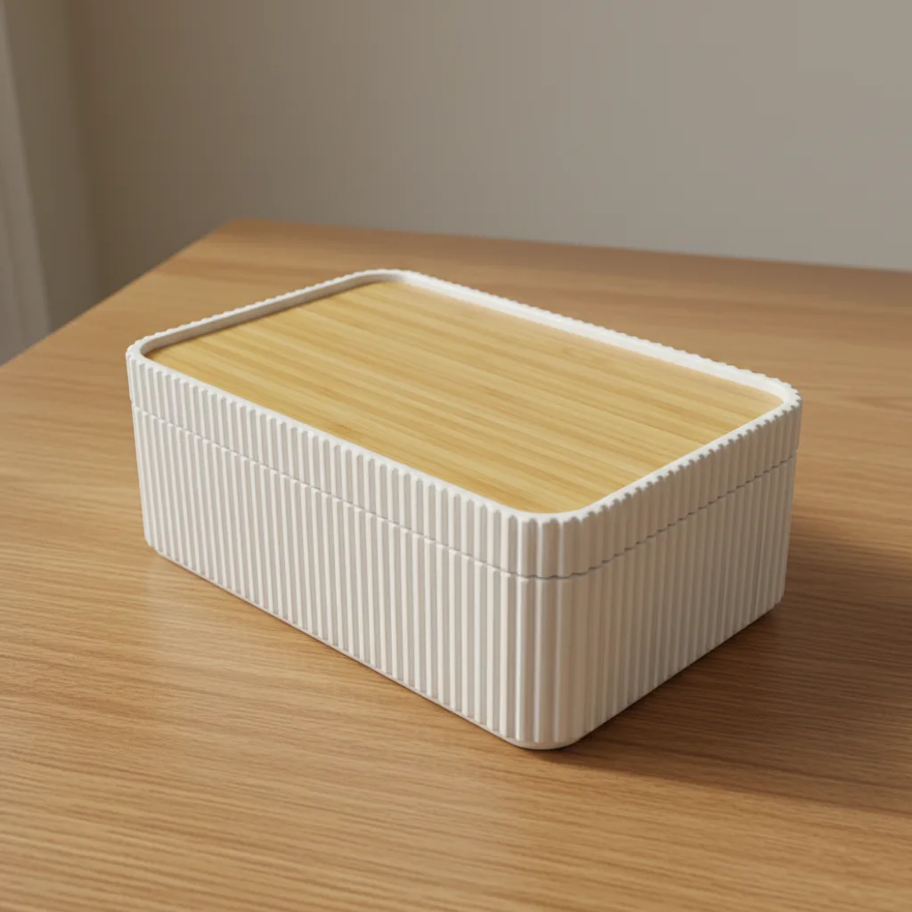 Fluted Box Eckig im Foto-Format 10×15, Standardhöhe