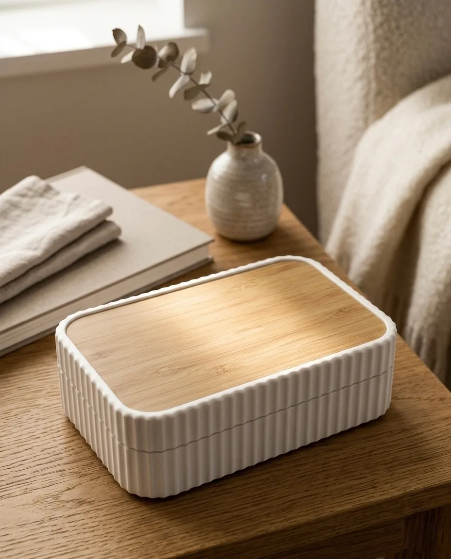 PrntAllDay Fluted Box mit Bambusdeckel